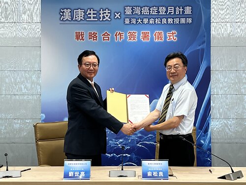    HanchorBio Chairman Scott Liu (left) and Professor Sung-Liang Yu (right), Chair of the Department of Clinical Laboratory Sciences and Medical Biotechnology at National Taiwan University, signed a Memorandum of Understanding (MOU) today to establish a joint research and development collaboration.