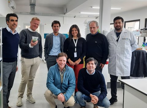 Croda and Botanical Solution Inc. (BSI) announce partnership to accelerate production of sustainable vaccine adjuvant QS-21. Pictured is the Croda - BSI partnership team in the BSI laboratories in Santiago, Chile.