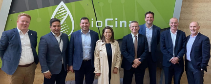 Cytiva Australia leadership team visit BioCina manufacturing site in Adelaide